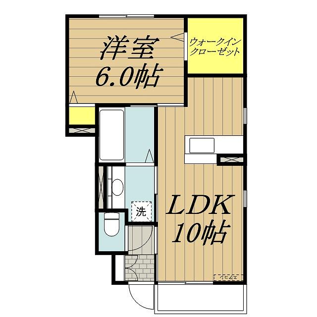 ル・アンジュ(1LDK/1階)の間取り写真