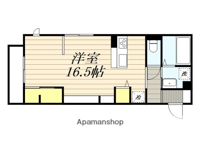 ANFANG神田(ワンルーム/3階)の間取り写真