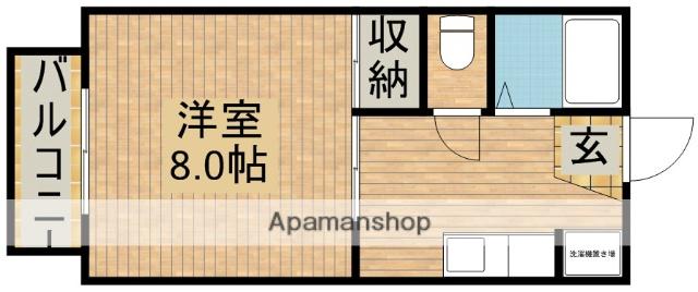 セジュール・オオムラ(1K/2階)の間取り写真