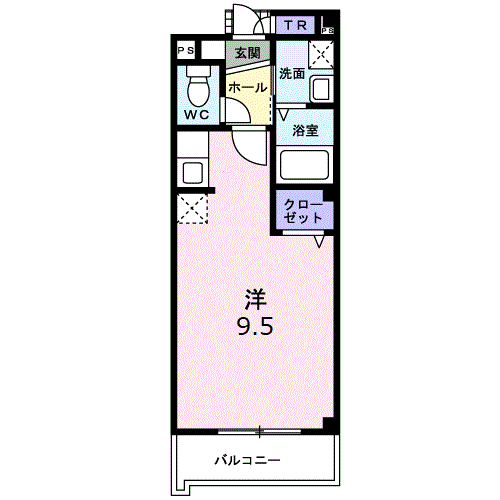 フラン淀川(ワンルーム/3階)の間取り写真