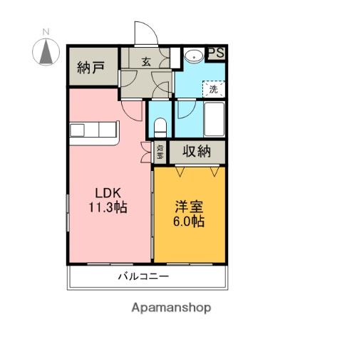 コンフォートマエジマ(1SLDK/2階)の間取り写真