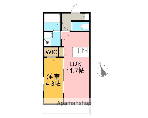 VⅡメゾン(1LDK/2階)の間取り写真