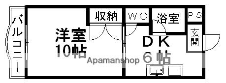 エミネンス(1DK/3階)の間取り写真