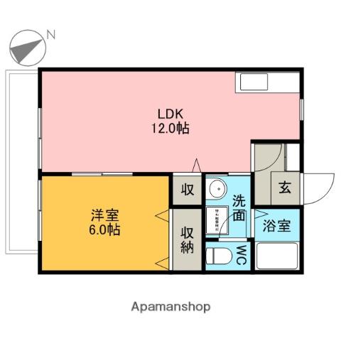 わんダフル(2DK/2階)の間取り写真