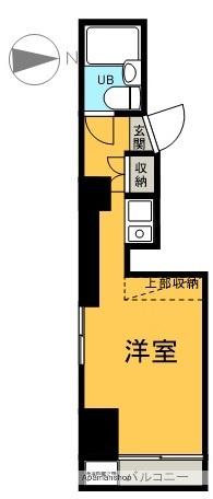 コーラルハイツ富士(ワンルーム/3階)の間取り写真