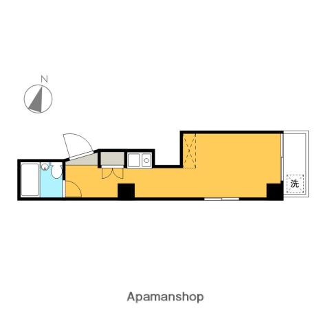 コーラルハイツ富士(ワンルーム/4階)の間取り写真