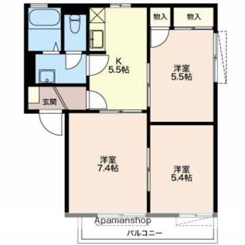 フレグランス森島 C(3K/1階)の間取り写真