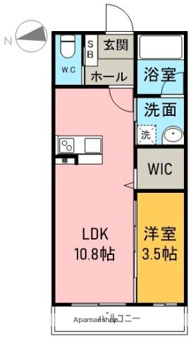 LEON Ⅳ(1LDK/1階)の間取り写真