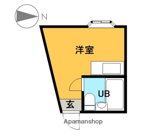 CHAI(ワンルーム/3階)の間取り写真