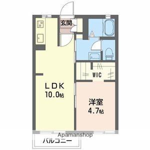 はなみずきA(1LDK/2階)の間取り写真