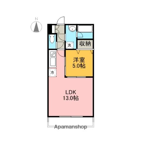 フォレスト3(1LDK/1階)の間取り写真