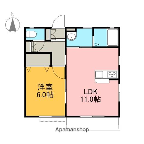 ビリーブ30(1LDK/2階)の間取り写真
