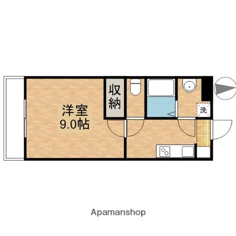 アイレットⅠ(1K/2階)の間取り写真