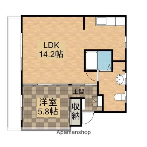 RE・LUFFY(1LDK/4階)の間取り写真