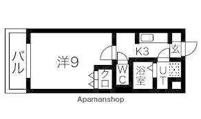 アイフォレスト(1K/3階)の間取り写真