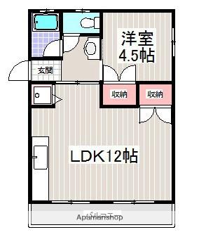 井上ハイツ(1LDK/3階)の間取り写真
