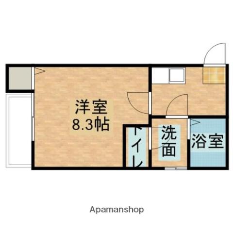 クレフラスト鴨江(1K/2階)の間取り写真
