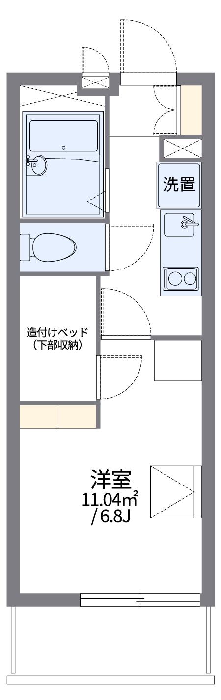 レオパレスKANAME(1K/1階)の間取り写真