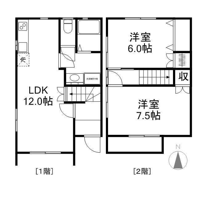 ダイアナ・グレースＡ(2LDK)の間取り写真