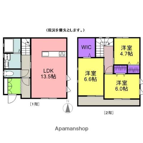レークヒルズＫ(3LDK)の間取り写真