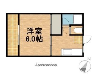 コーポスカイビュー(1K/2階)の間取り写真