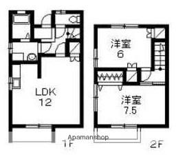 セレーラ　Ａ棟(2LDK)の間取り写真