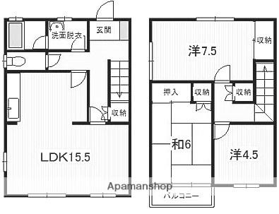 ヴィヴレ蜆塚(3LDK)の間取り写真