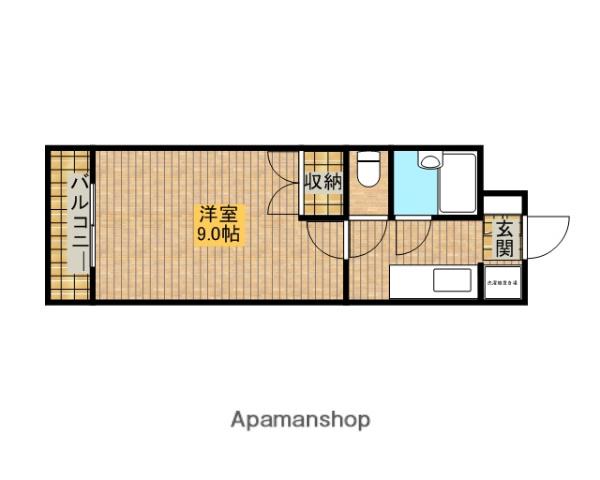 エターニⅢ(1K/2階)の間取り写真