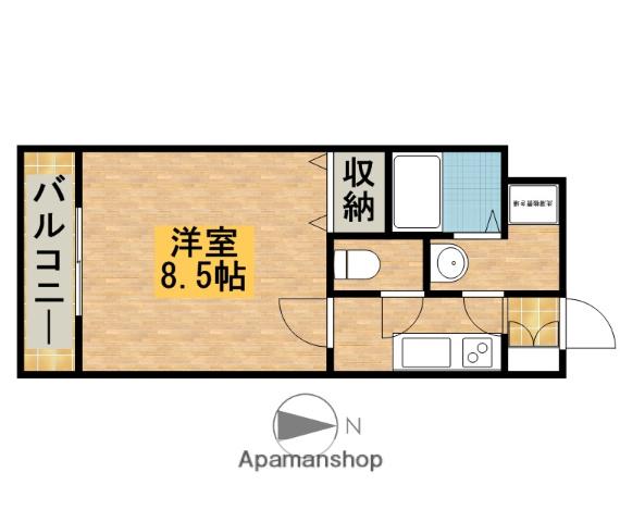 GRANDPIA(1K/2階)の間取り写真