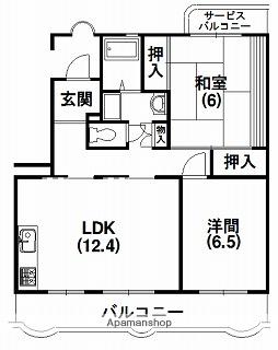 カーサフォルテ(2LDK/2階)の間取り写真