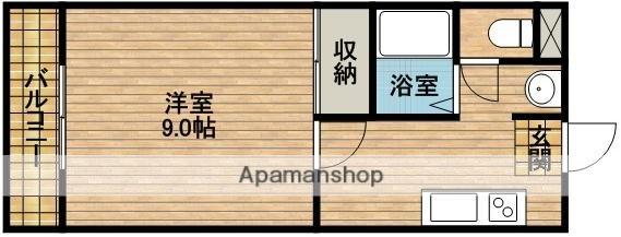 POTETO 2(1K/3階)の間取り写真