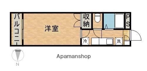 第7田畑ハイツ(1K/3階)の間取り写真