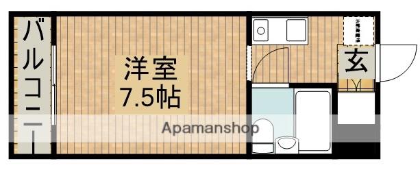 コンフォール根上り松(ワンルーム/2階)の間取り写真