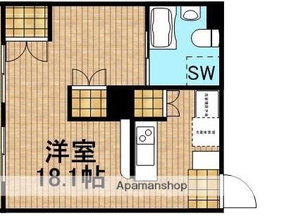 アルコ12(ワンルーム/1階)の間取り写真