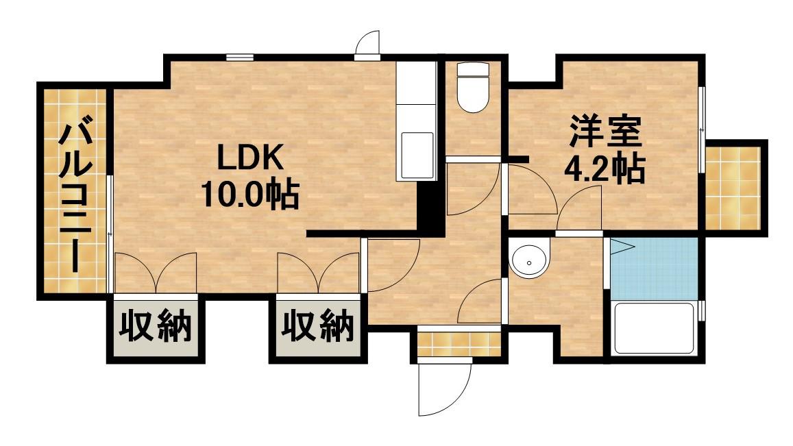 ARCO11(1LDK/2階)の間取り写真
