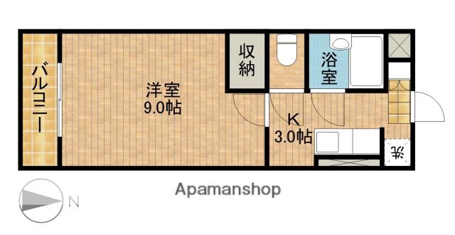 メゾンポプリ(1K/3階)の間取り写真