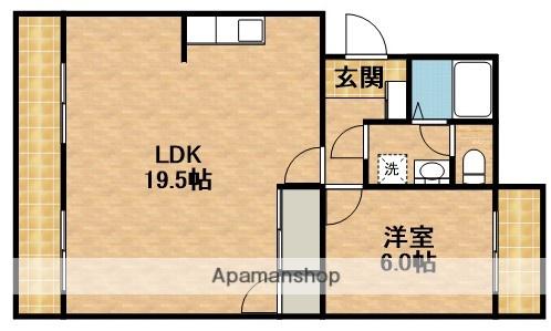 レジデンス曳馬(1LDK/3階)の間取り写真