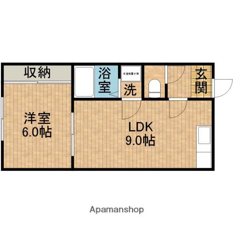 コーポ小貫(1LDK/1階)の間取り写真