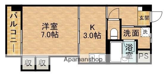 コスタ浜名湖(1K/8階)の間取り写真