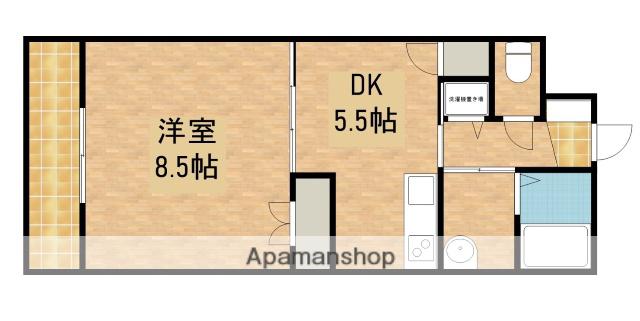 セントラルヒルズA(1DK/4階)の間取り写真