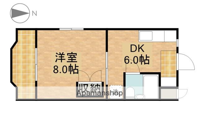 サンメイト可美(1DK/1階)の間取り写真