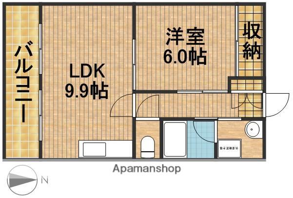 エクセル パル(1LDK/2階)の間取り写真