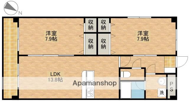 リゾートM・シュルプリーズ(2LDK/2階)の間取り写真