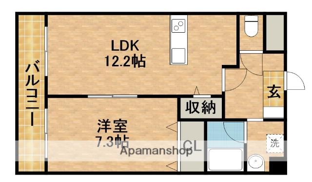 MAHALO HAL(1LDK/2階)の間取り写真