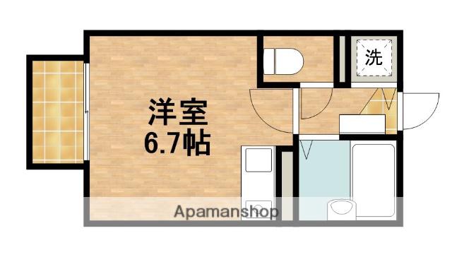 セジュール鹿谷(ワンルーム/2階)の間取り写真