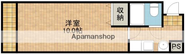 YSビル(1K/3階)の間取り写真