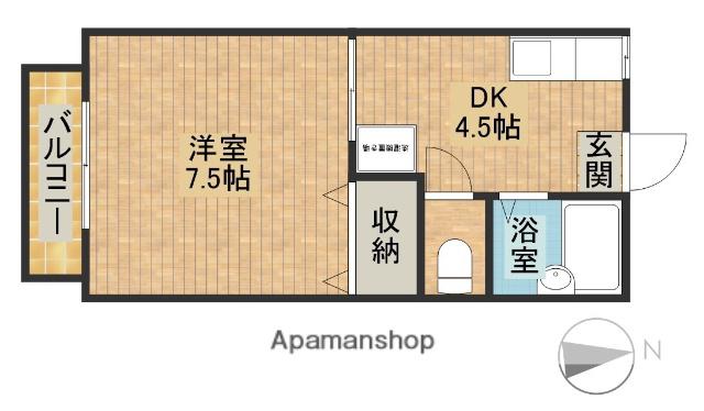 アーバン21(1DK/1階)の間取り写真