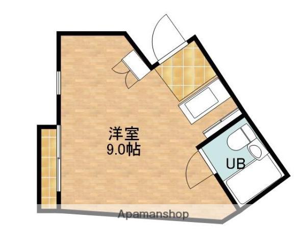 ULYAIZU-Ⅱ(ワンルーム/1階)の間取り写真