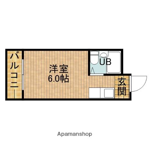 ULYAIZU-Ⅱ(ワンルーム/1階)の間取り写真