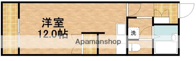 田畑ハイツ上ノ段(ワンルーム/3階)の間取り写真